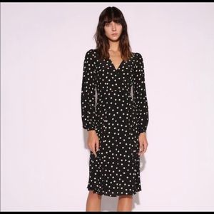 The violette dress -black & white spot